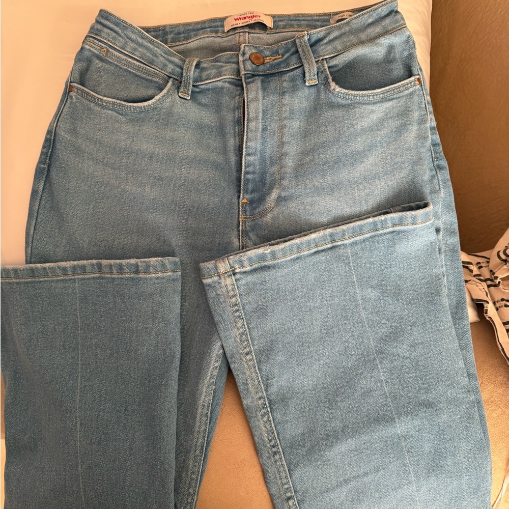 Wrangler Women's Sky Blue Straight Leg Jeans